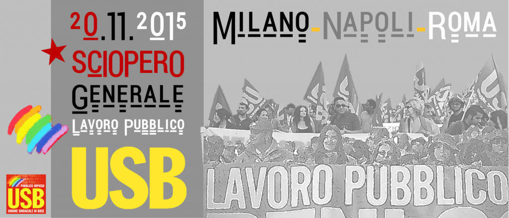 Sciopero pubblico impiego 20.11.15_banner